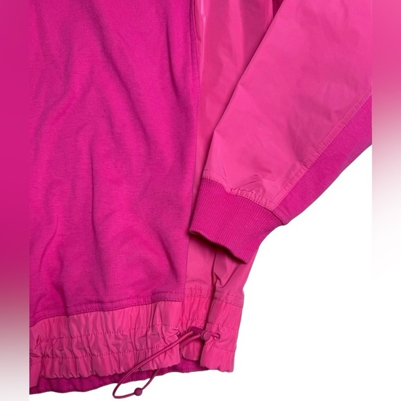 Athleta Triumph Hybrid Half Zip Sweatshirt XS Hot Pink - Picture 2 of 7